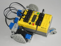 Lego RCX Baustein als Testfeld fr optimale Steuerung