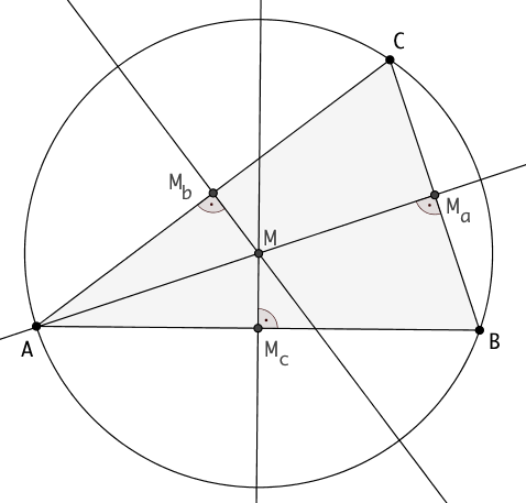 Dreieck mit Mittelsenkrechten