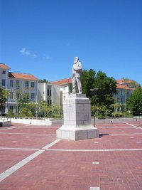 Statue von J.H. Marais of Coetzenburg, einer der Finanziers der Universiteit Stellenbosch