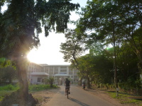 Sonnenaufgang ber der <br> B. R. Ambedkar Hall of Residence