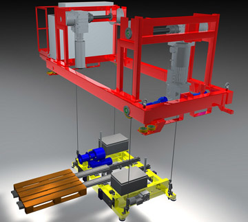 Bild des Projekts Schwingungsfreie Optimalsteuerung und Regelung von Hochregallagerbediensystemen in der Logistik