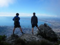 Der Tafelberg mit Blick auf Kapstadt